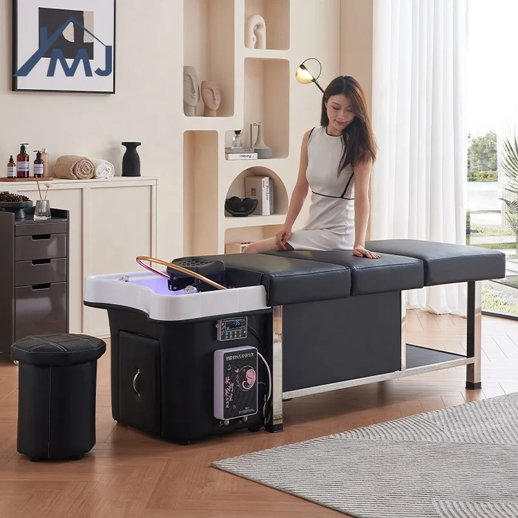 

Кушетка-массажер для салона красоты с функцией мытья головы, резервуаром для воды и местом для хранения, для спа-процедур и мытья волос