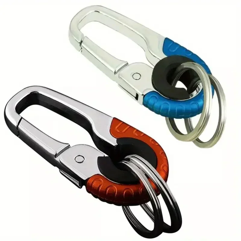 3pcs Motorcycle Durable Outdoor Carabiner Keychain with Ring Perfect for Climbing Fishing C Hook Buckle Fun Functional Holiday image 3