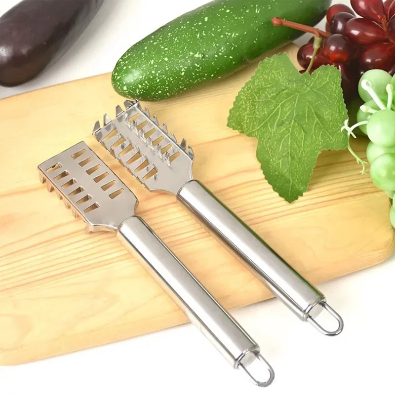 

New Stainless Steel Fast Cleaning Fish Peeler Scale Remover Seafood Crackers Fish Scaler Cleaner Planet Skin Brush Scraper Tool