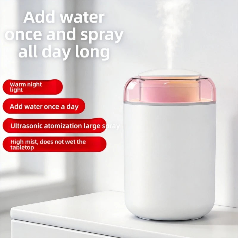 12l-サイレントポータブル空気加湿器-1200mah-バッテリー超音波ミストメーカー-ナイトライトタイミング機能付き-寝室-オフィス-ホテル用