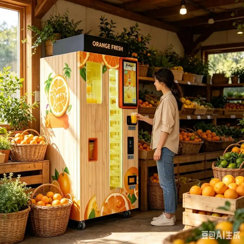 Orange Juice Vending Machine Customized Fresh Juice Production Machine Commercial Automatic Extractor