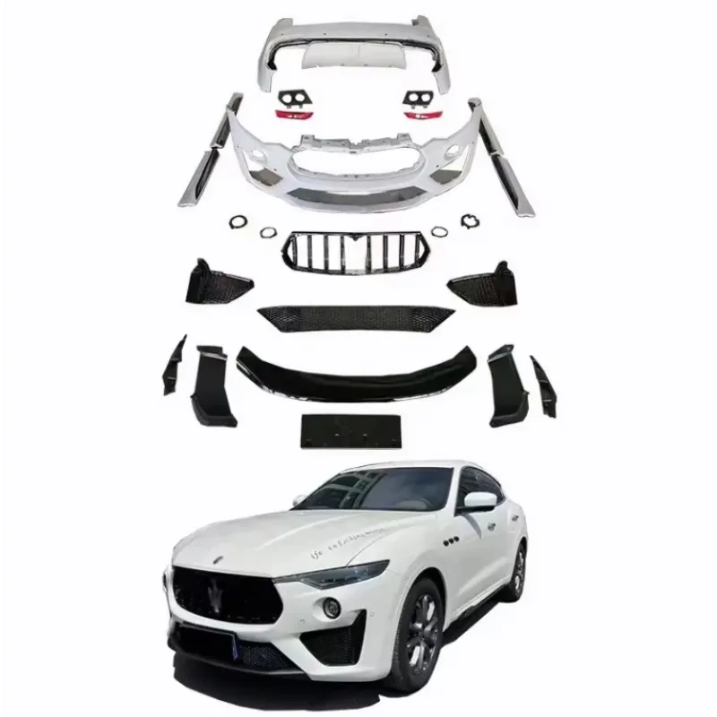 

Clrak AutomobileRunde 2016-2022 Upgrade Trofeo Style PP Body Kit Hot Sales for Maserati Levante Front Bumper Rear Bumper Door Pl