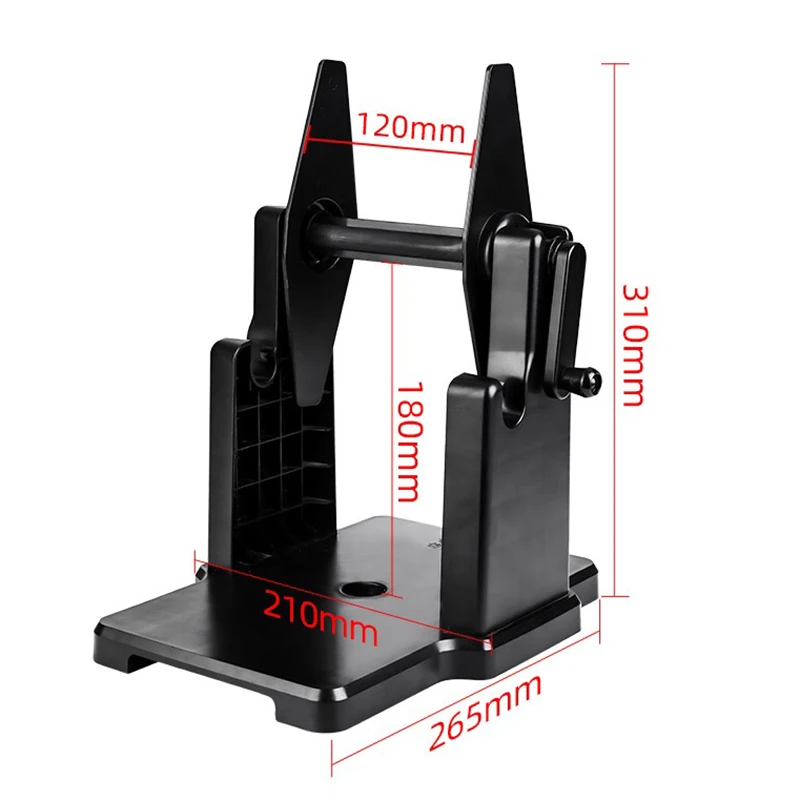 Universal Label Barcode Printer Hand Crank Bracket Thermal Paper Self-Adhesive Washable Label Clothing Tag