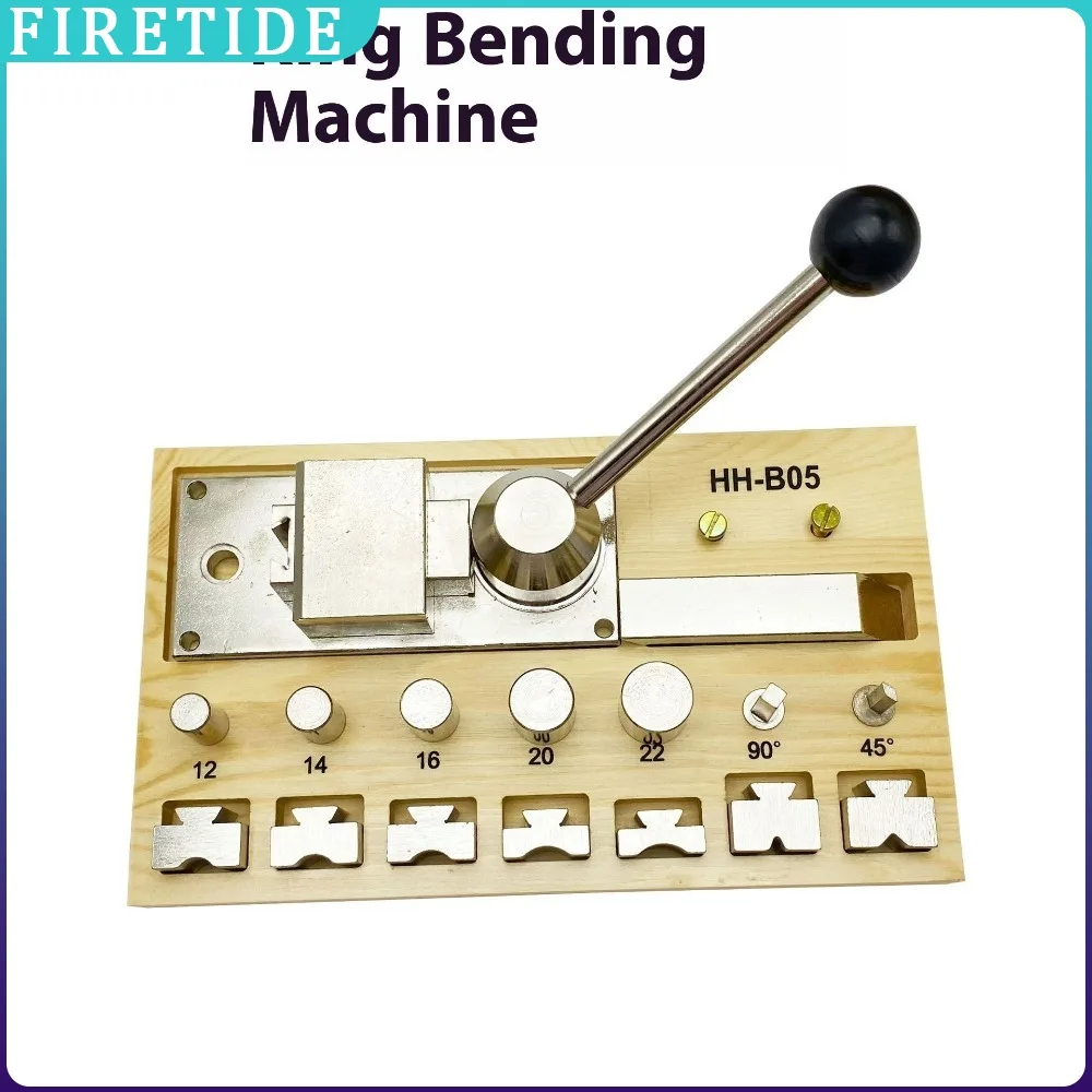 HH-B05 Metal Wire Bending Jig Set with Adjustable Dies, Ring Bender Maker Tool Kit,for DIY Rings, Bending Metals, Jewelry Making