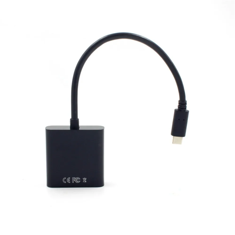 USB3.1 Type C To Female VGA Adapter Video Adapter Projection Line USB 3.1 To VGA Adapter 1080p Connection Cable