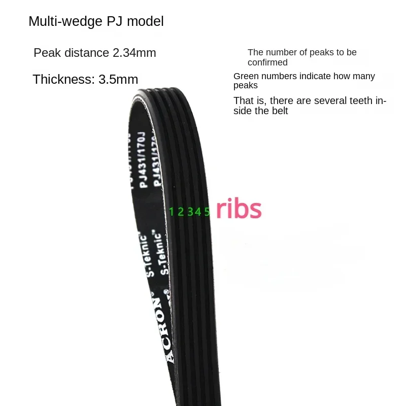 Pj Rubber Transportband Pj540 Pj543 Pj546 Pj550 Pj555 Pj556 Pj559 Pj560 Pj565 Pj568