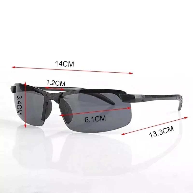 FG-gafas de visión nocturna antideslumbrantes para hombre, gafas de sol polarizadas de medio marco para Conductor, UV400, de día y de noche