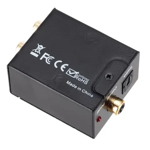 

Digital to Analog Audio Converter RCA R/L Coaxial to Analog Adapter DAC Amplifier output Optical Digital Audio SPDIF Grwibeou