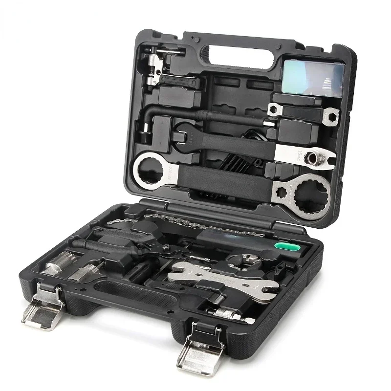 Bicycle Repair Tool Bicycle Multi-function Toolbox Professional Maintenance Box 18-in-one Set