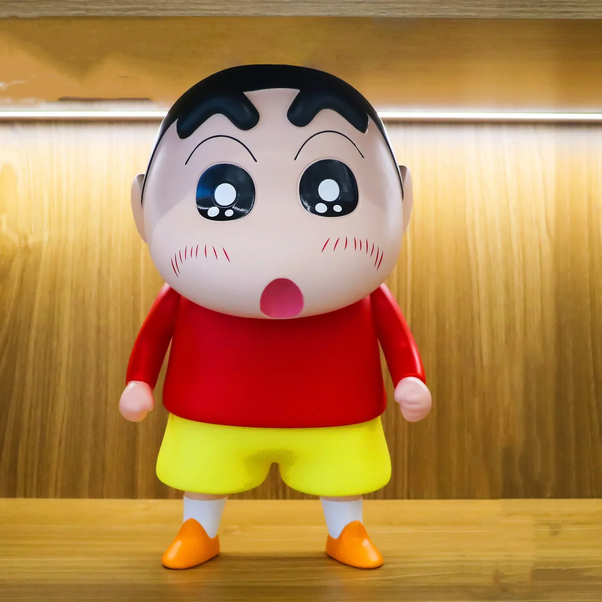 

28cm Crayon Shin-chan Xiaobai Dumb Anime Figure Vinyl Kawaii Doll Toys Model Joints Movable Cabinet Christmas Birthday Gifts