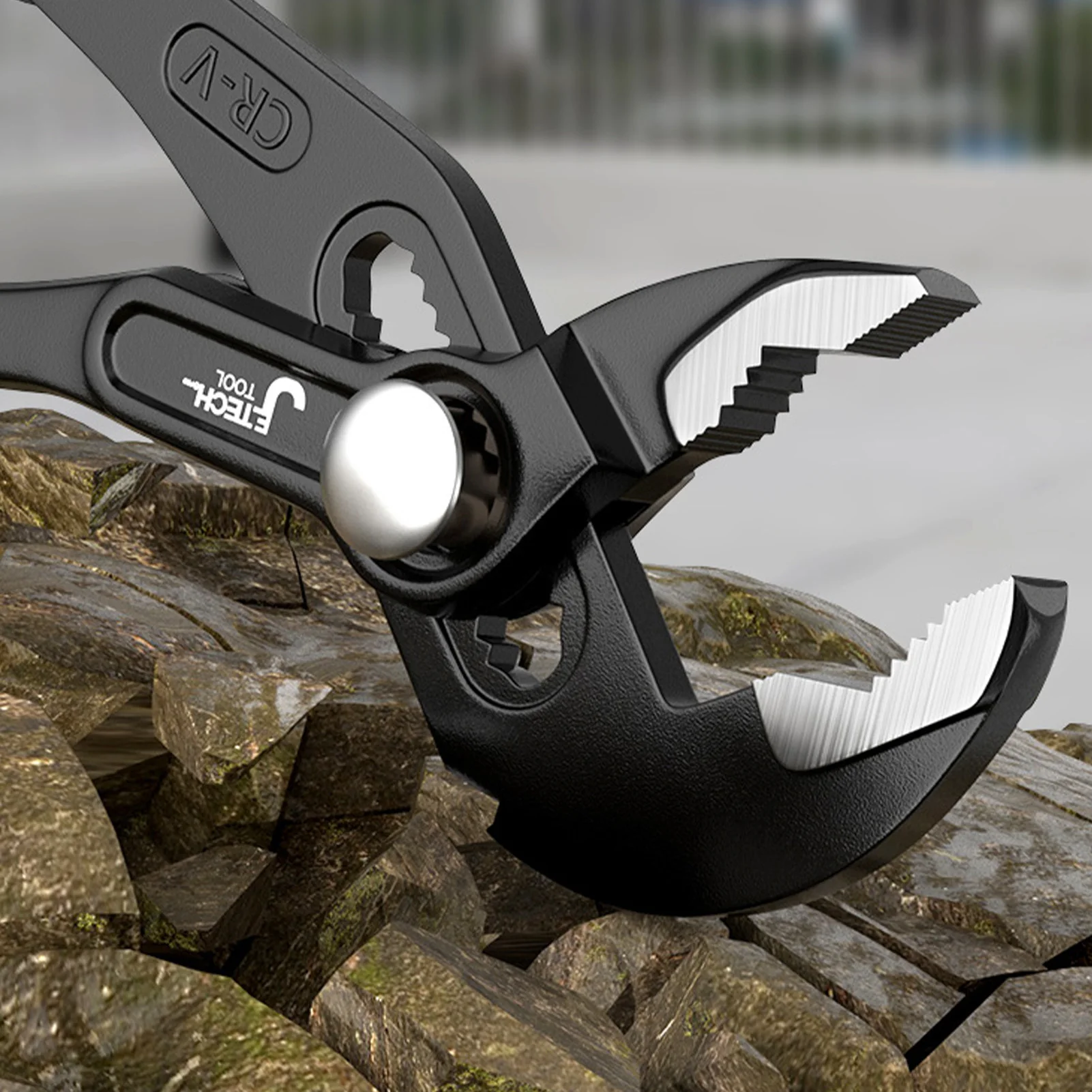 

Adjustable Wrench For Home Use Carbon Steel Multi Functional Pliers With Quick Auto Fit For Faucet And Pipe