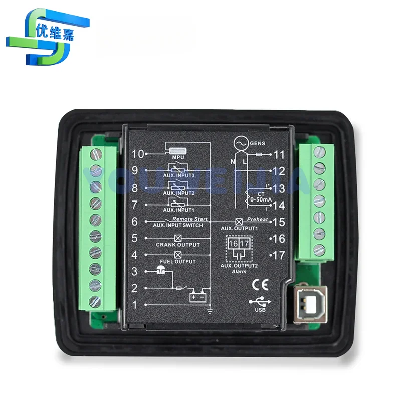 DC30T Mebay Generator Control Module Small Diesel Genset Controller Panel With USB Interface Generator Parts