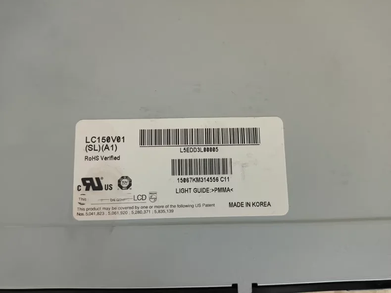 15 inch LC150V01-SLA1 LCD Screen Display Panel ,stock test shows normal