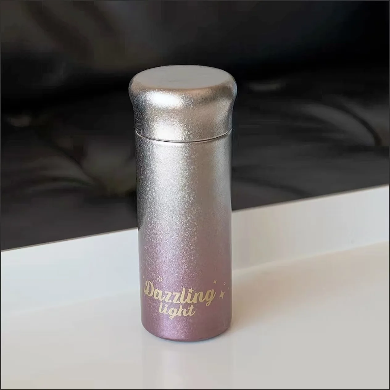 Titanium Insulated Water Bottle Coffee Tumbler Leak Proof Lightweight Portable Thermos with Lid for Students Travel Hiking