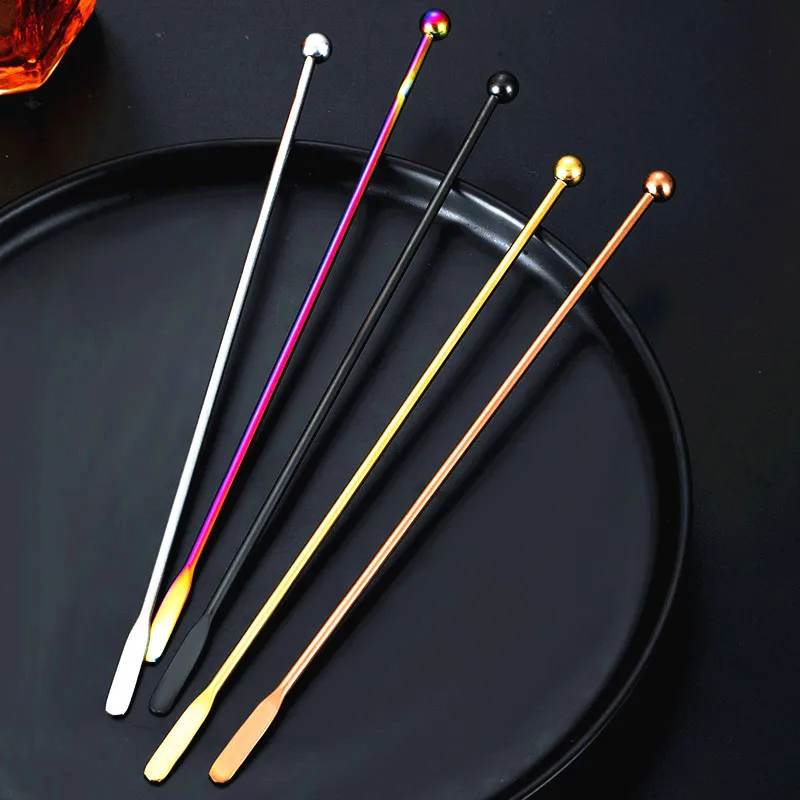 

Cocktail Bar 304 Stainless Steel Manual Stirring Bar Stainless Steel Creative Mixing Cocktail Stirrers Sticks For Bar Stirrers