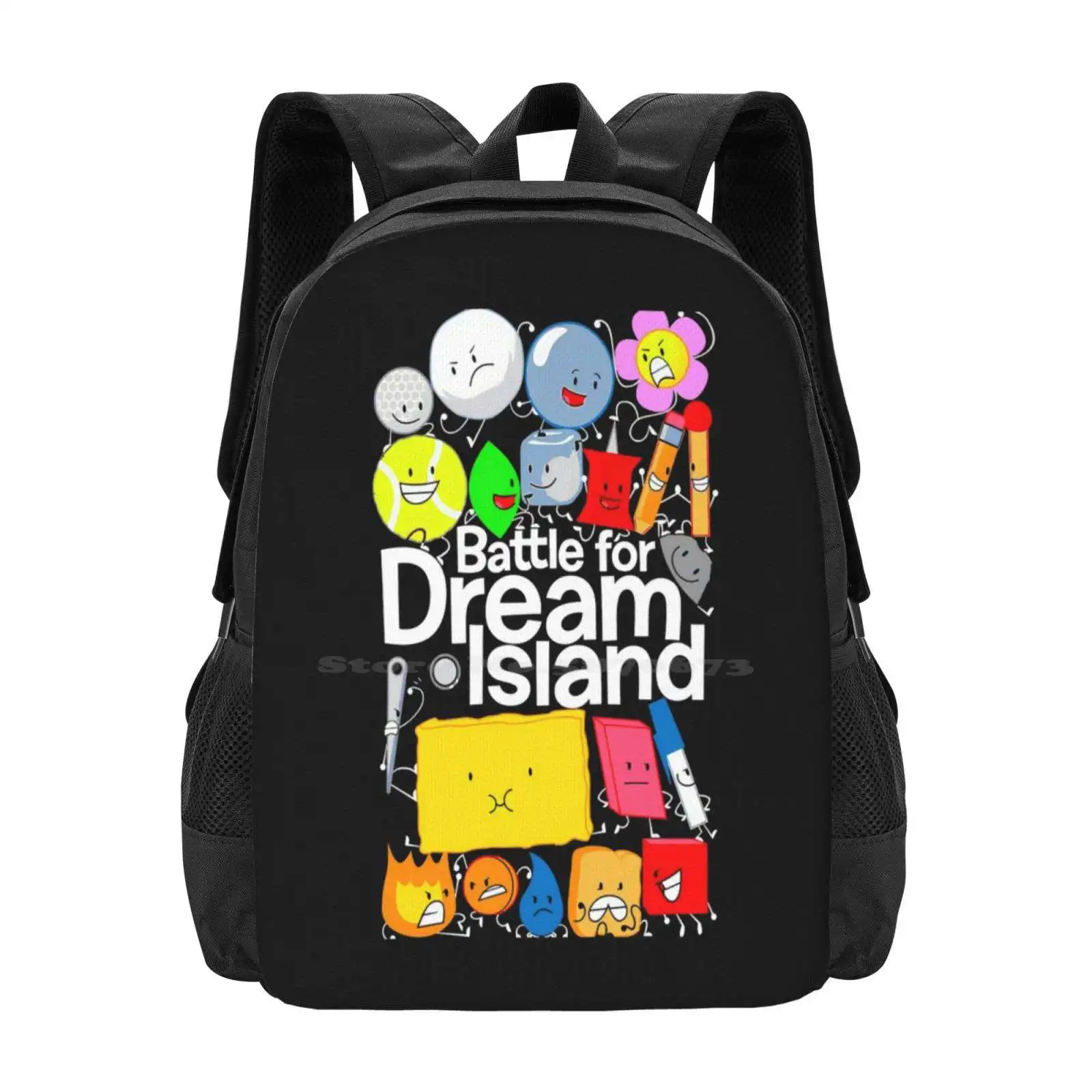 Battle For Dream Island New Arrivals Unisex Bags Student Bag Backpack Tpot Battle For Dream Island Battle For Bfdi Bfb