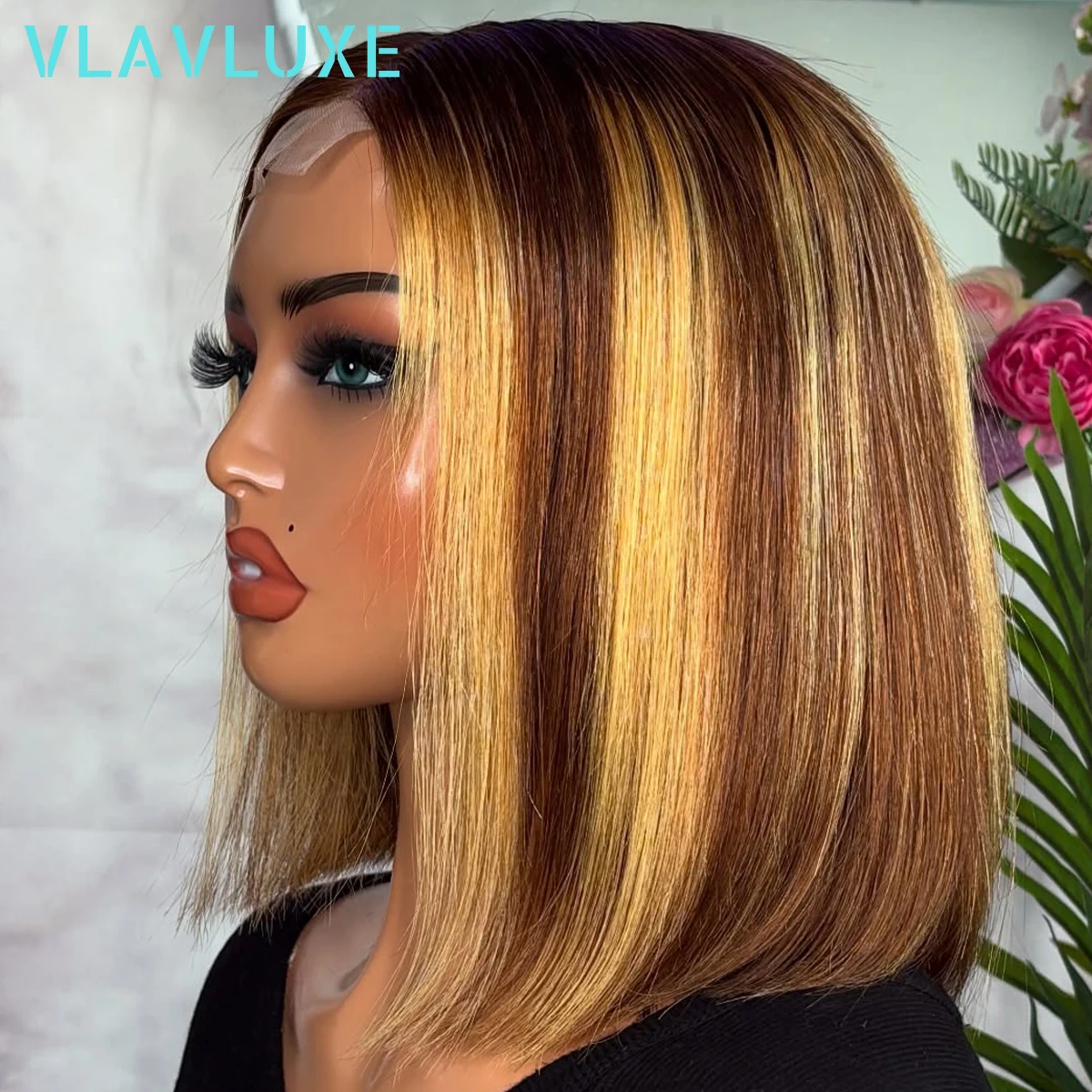 short-bob-350-density-hightlight-color-wig-glueless-100-human-hair-straight-13x4-hd-transparent-lace-front-wigs-wear-and-go