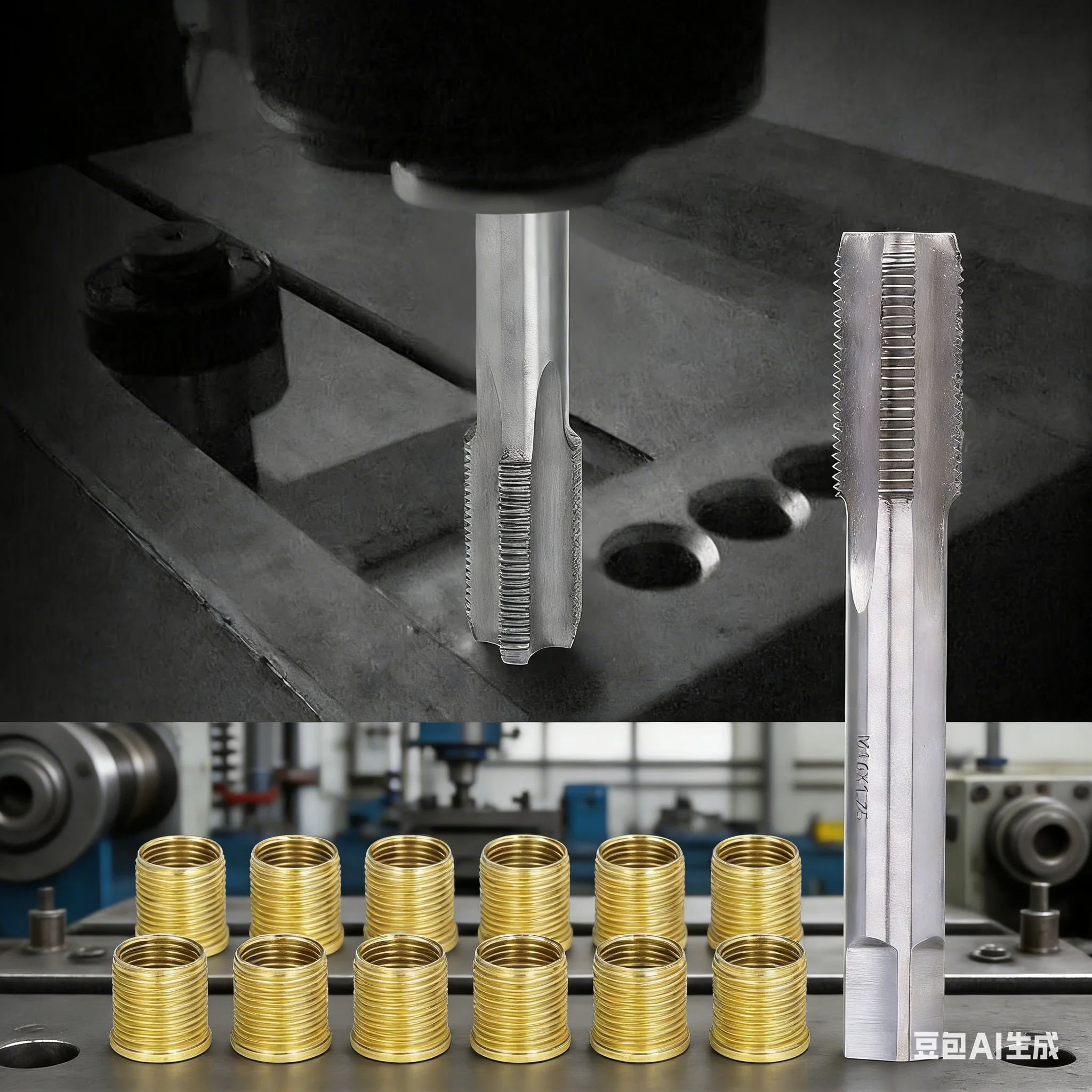 

Car Spark Thread Repair Kit M14×1.25 Inserts M16x1.25 Threaded Tap Spark Kit Thread Inserts For Restoring Damaged Threads