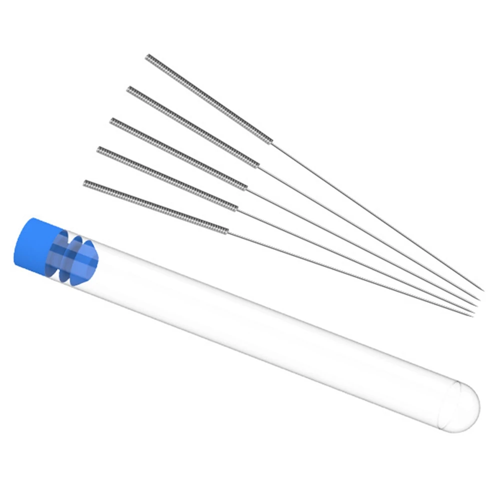 A59E 5PCS Stainless Steel Nozzle Cleaning Needles MK8E 3D Nozzle 3D Printing Nozzle Cleaning Steel Needle 0.4mm Drill