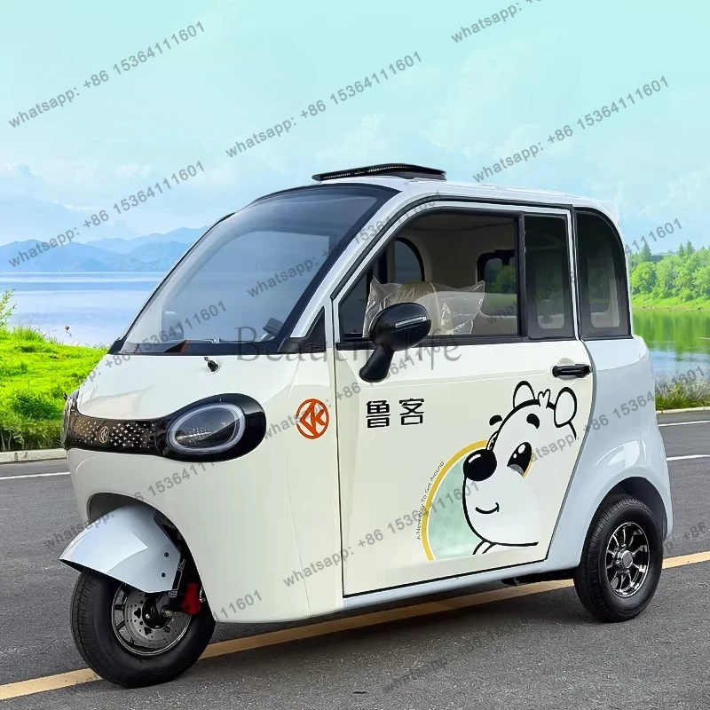 A05 fully enclosed electric tricycle household small new energy elderly battery old man music travel