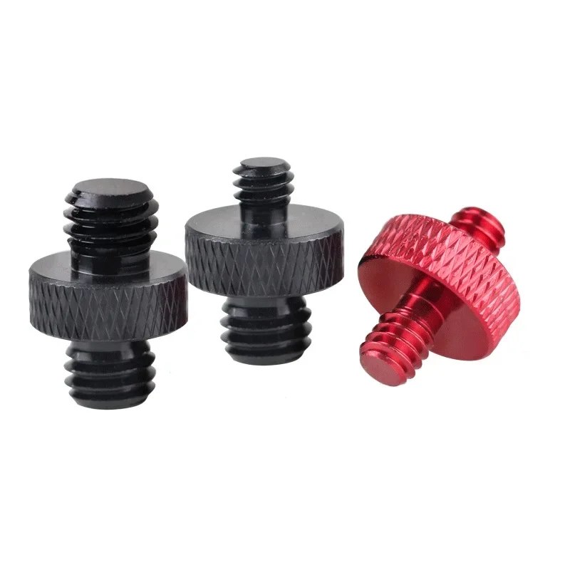

3pcs Double-headed tooth reduction PTZ tripod adapter aluminum alloy 3/8 turn 1/4 conversion screw camera SLR use 3/8-16 1/4-20