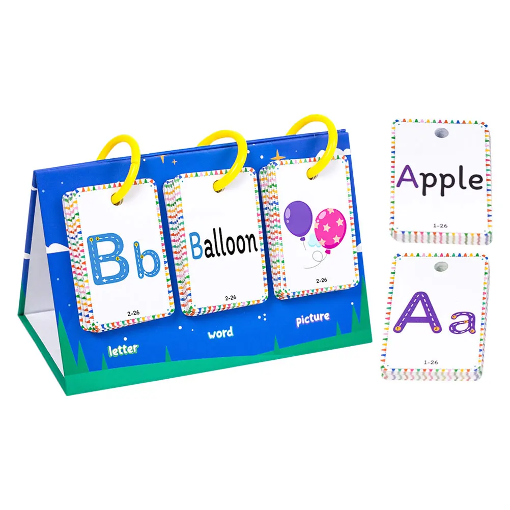 

Early Education Letter Card Flash Cards Bedtime Alphabet English Children Toy Cognitive Flashcards for Kids Paper Learning Toys