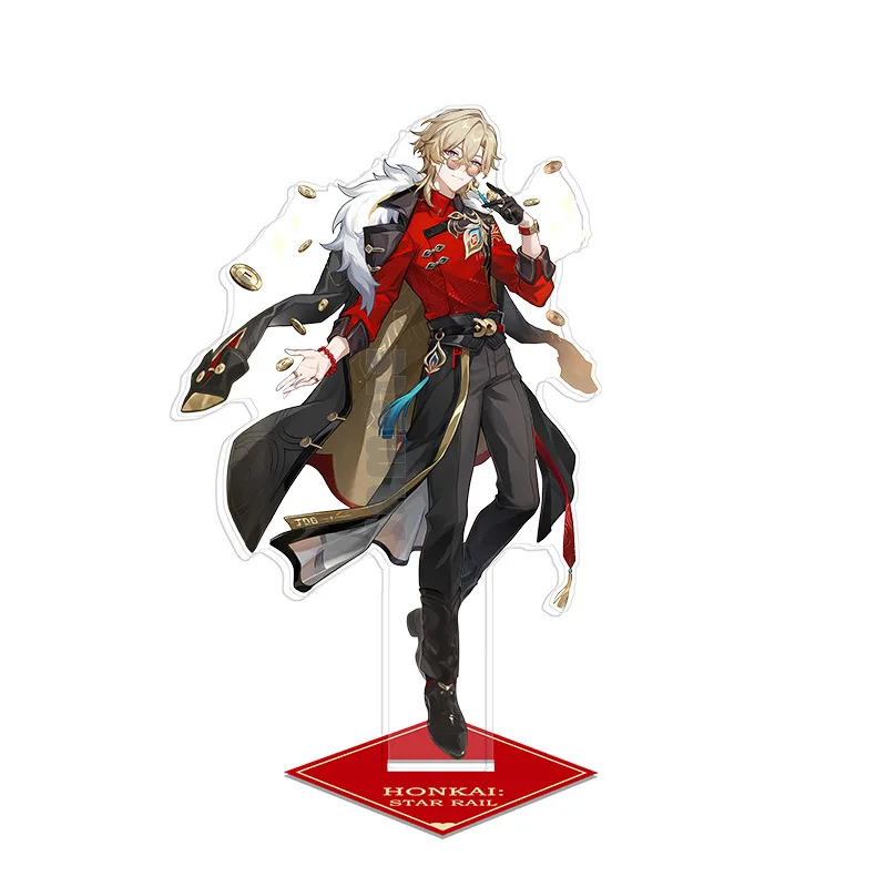 Game Character Fugue Aventurine Peripherals Acrylic Stand Keychains Round Badges Trendy Toys Ticket Stubs Clear Cards Ornaments