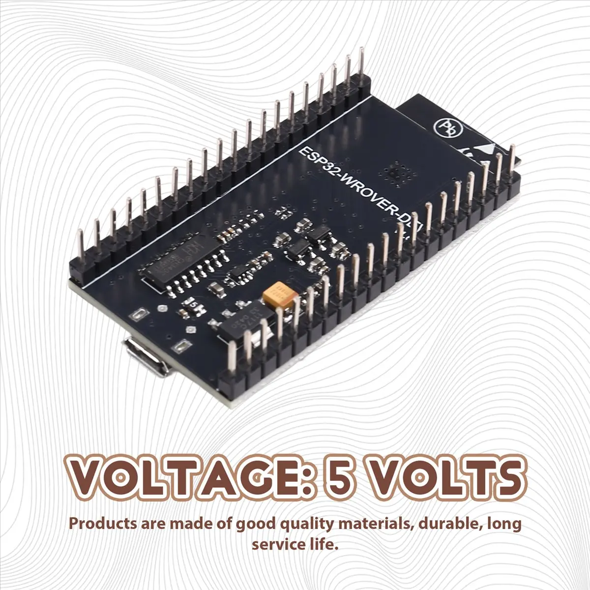 

(ABGQ) Плата разработки ESP-32WROVER-DEV с камерой, модулем Wi-Fi и Bluetooth (совместима с Arduino IDE) для Arduino