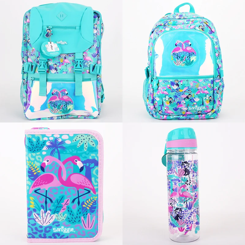 Australia Smiggle Student Firebird Pattern Shoulder-Reducing Backpack Boy Leisure Backpack Postman Backpack Pencil Case