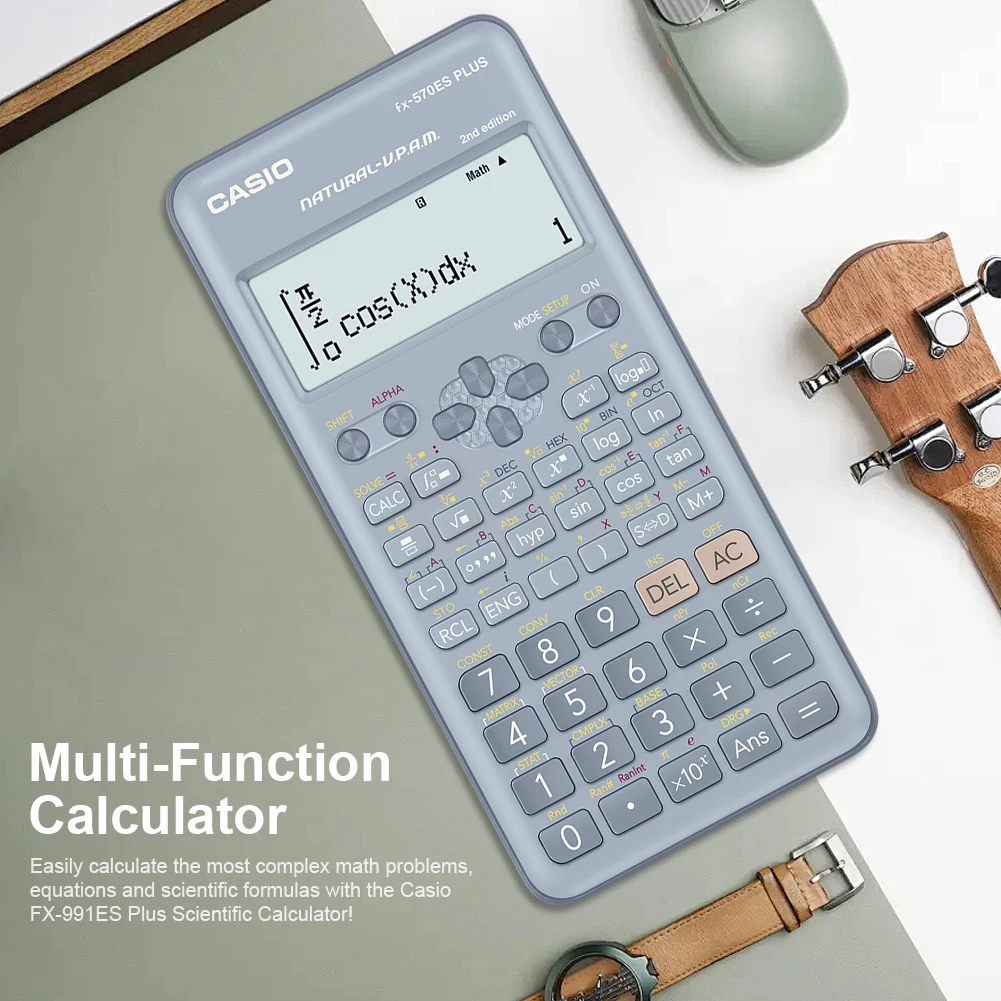 Calcolatrice scientifica solare FX-991ES PLUS/FX-82MS calcolatrice matematica multifunzionale per studenti contatore di Test vettoriale calcolatrice