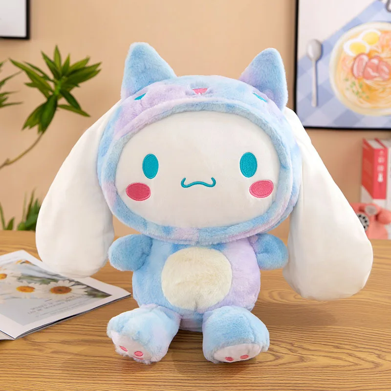 60ซม.Sanrio Kawaii Cinnamoroll สุนัขของเล่นตุ๊กตาหมอนตุ๊กตาสัตว์ Comfort ตุ๊กตาวันเกิดสำหรับเด็กของขวัญการ์ตูนอะนิเมะของเล่น