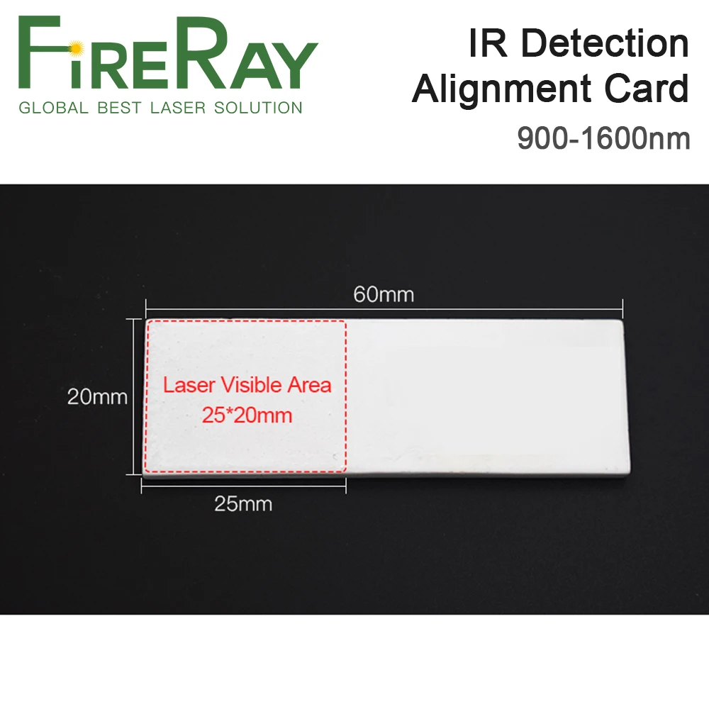 FireRay IR Detection Alignment Card 900-1600nm Infrared Dimmer Visualizer Calibrator Ceramic Plate For YAG Fiber Laser Machine