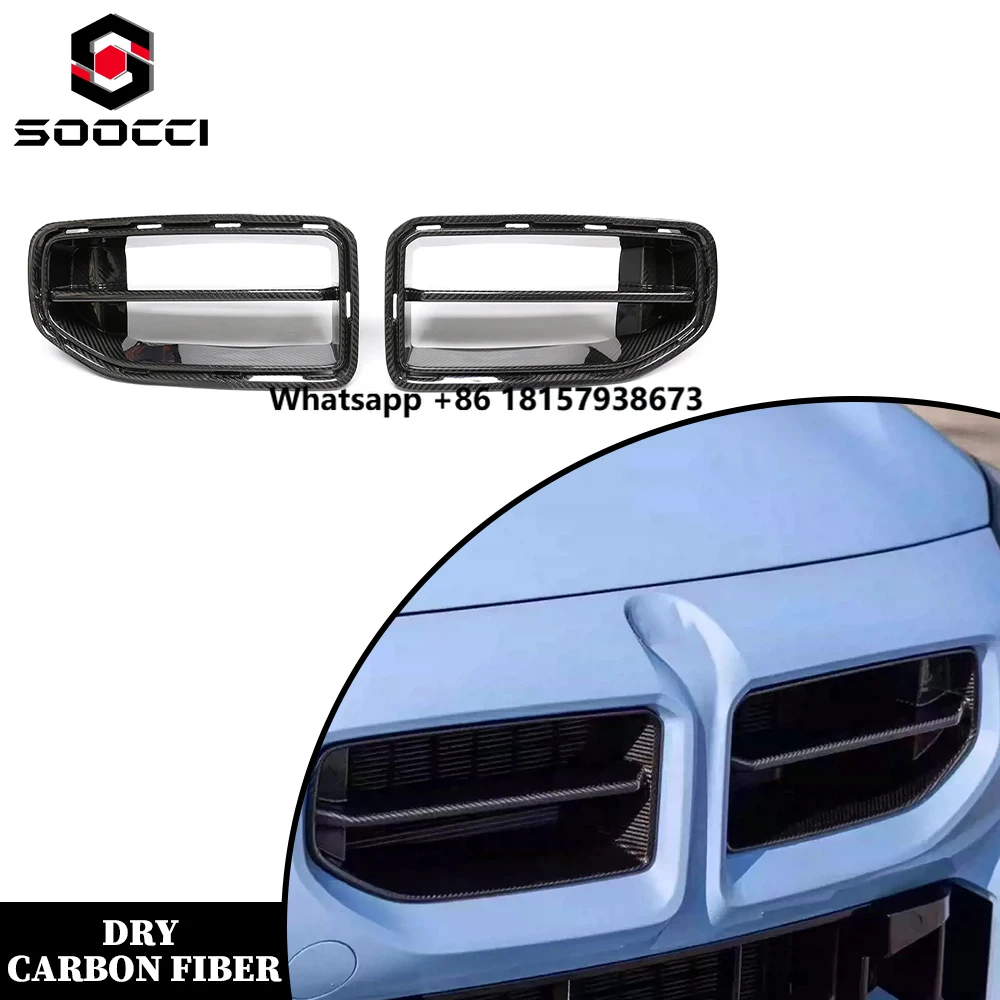

Dry Carbon Fiber MP Style Grille for M2 G87 Upgraded Car Grill Front Bumper Double Kidney Mesh G87 M2 Grille Frame Trims