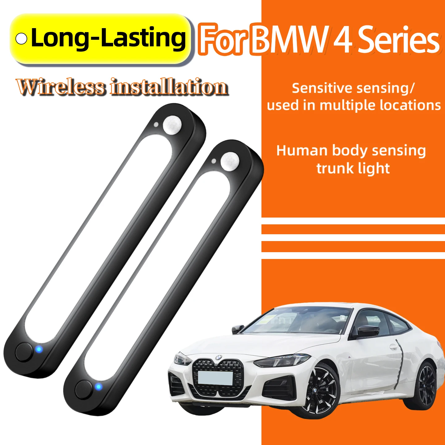 FOR BMW 4 Series 2013-2026 LED Dome Light Magnetic High Brightness Auto Ceiling Sensor Light Truck Lighting for Vehicle