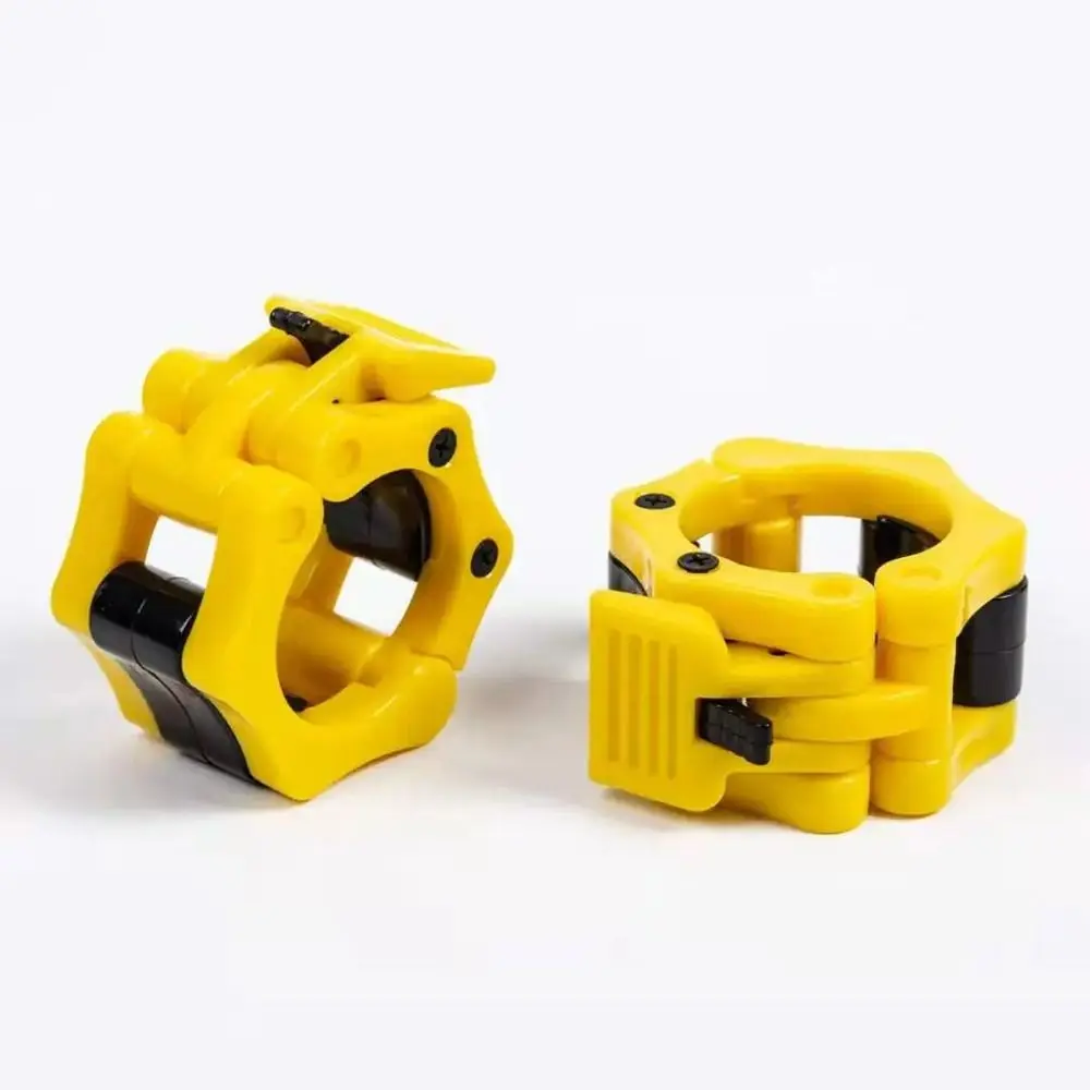 1Pair Durable Weight Lifting Bar Barbell Locks 25mm Quick Release Safety Clip Colorful Dumbell Clips Fitness Body Building