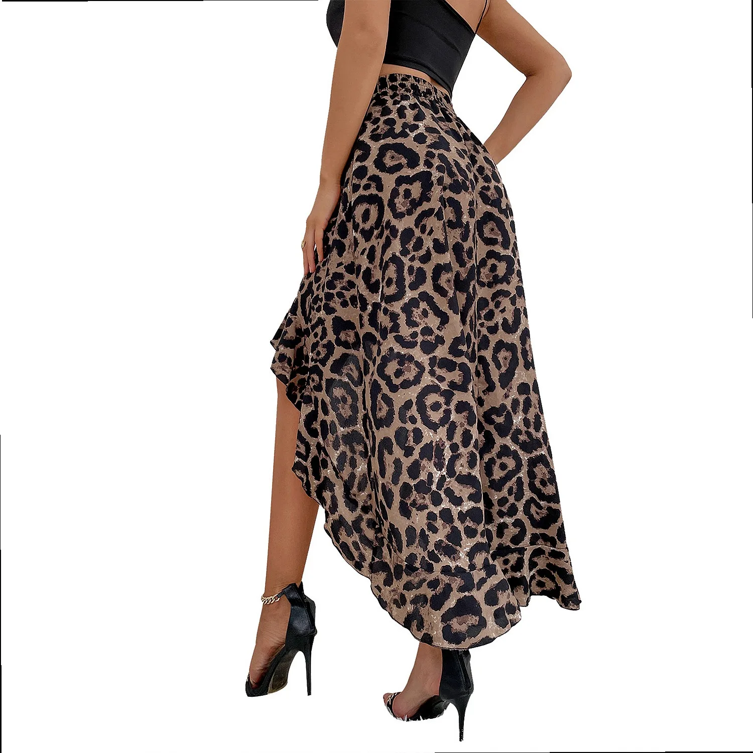 Sexy Irregular Print Skirt Women Trendy Versatile Bodycon Skirts Summer Casual Streetwear