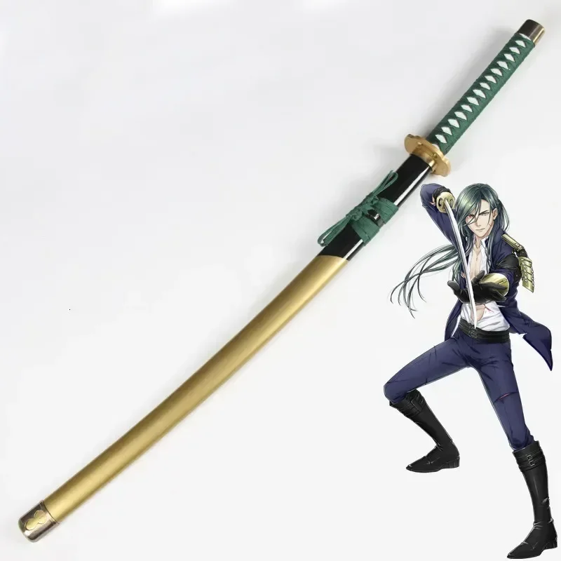 [Funny] 104cm Cosplay Game Touken Ranbu Online Nikkari Aoe weapon Wooden Japan Samurai Sword model Anime Costume party gift toy