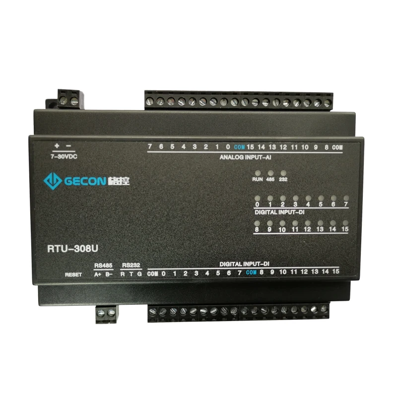 apply to 16AI Analog Acquisition 16DI Switch Input IO Modbus Module RS485 232 PLC Extension