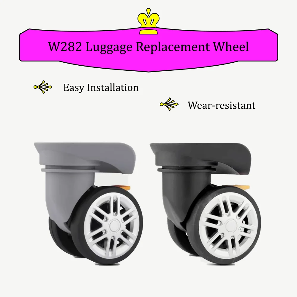 

W282 Сменное колесо для багажа, аксессуары для ремонта, высококачественные противоскользящие универсальные колеса