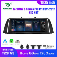 10.25 Inch Android Car Radio For BMW 5 Series F10 F11 2011-2017 CIC NBT System GPS Navigation Multimedia Video Player Carplay