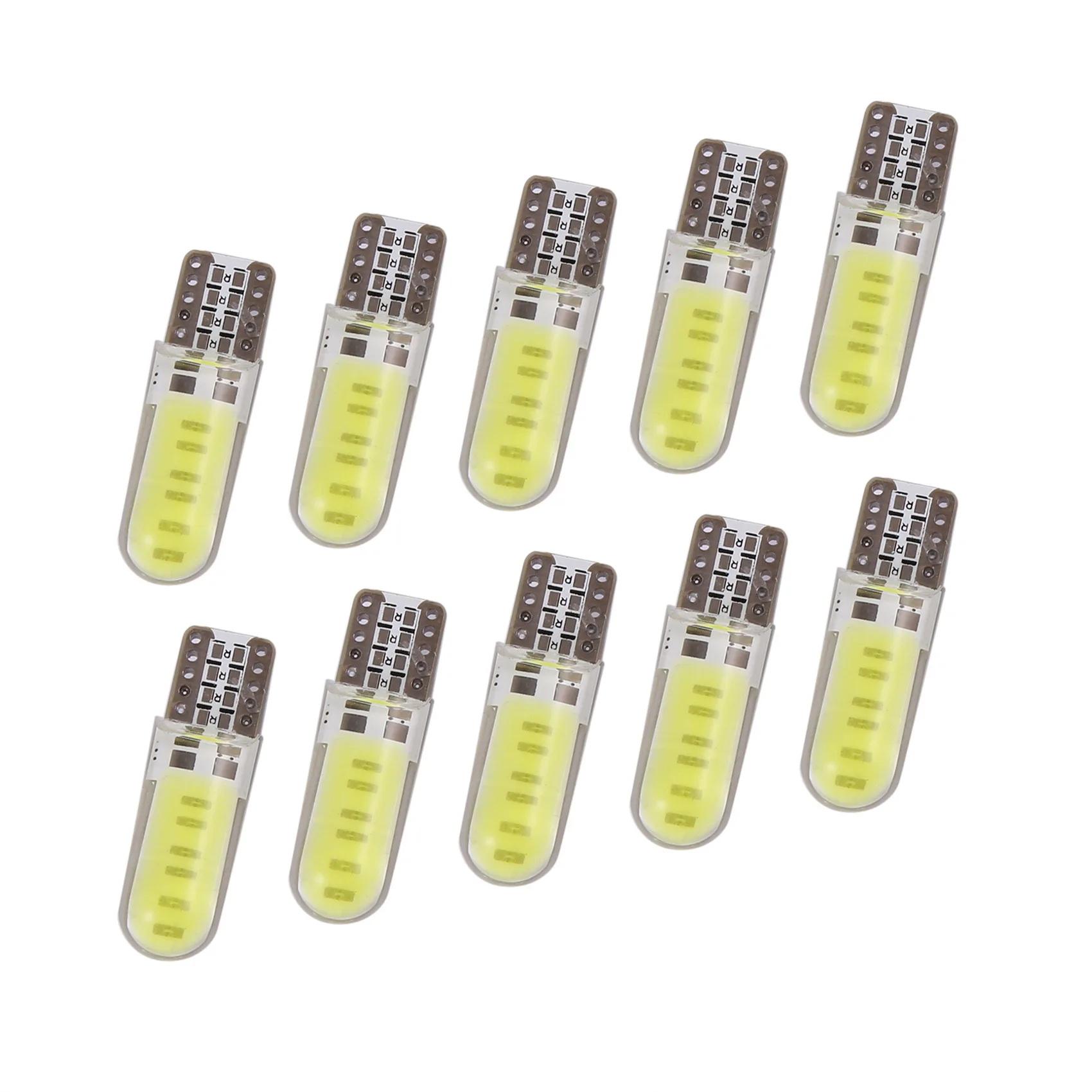 مصباح إسفين ليد داخلي للسيارة ، مصباح وقوف جانبي ، مصباح قبة ، مصباح سيارة ، T10 ، W5W ، COB ، 10