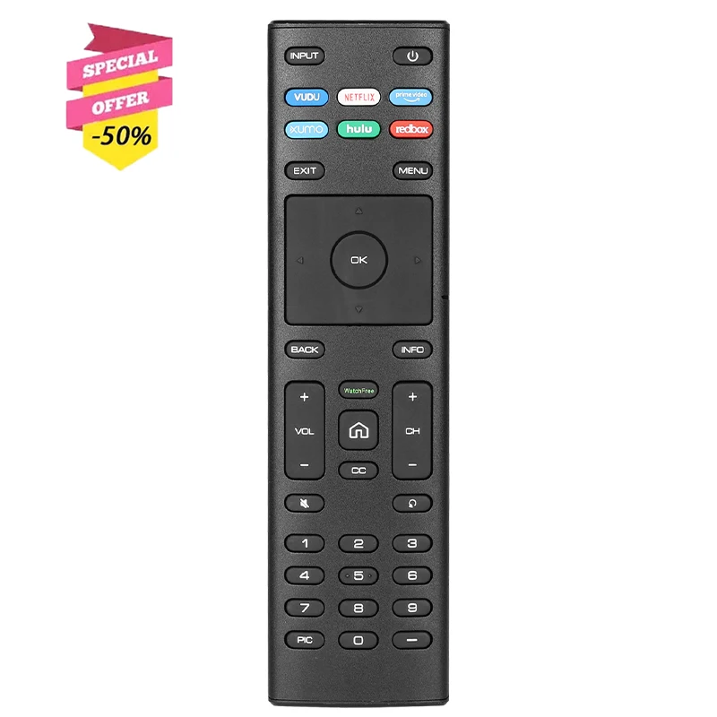 

XRT136 Remote Control For VIZIO Smart TV D-Series M-Series P-Series V-Series D43-F1 D50-F1 D55-F2 D70-F3 D24H-G9 D32H-G9 D32H-F1