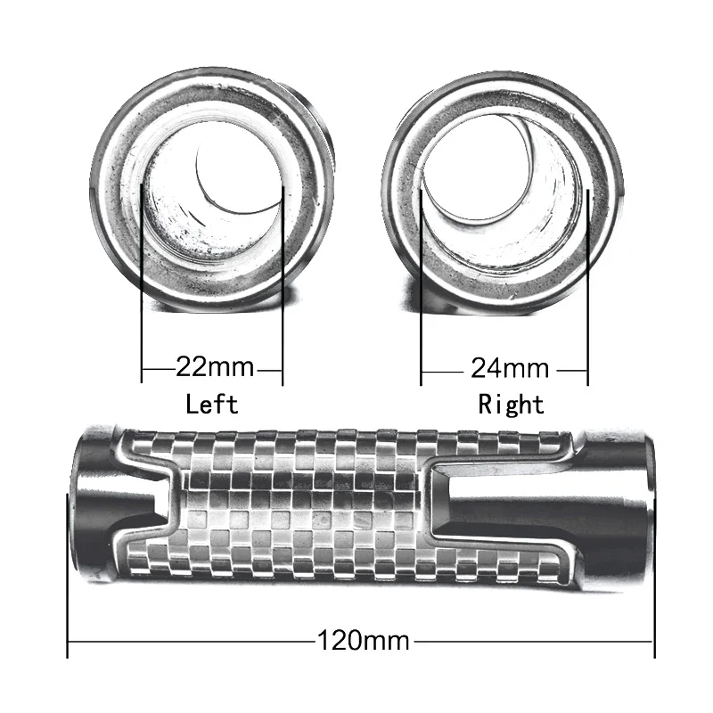 Empuñaduras de manillar de motocicleta, extremos de enchufe para KYMCO Downtown 125, 200, 250, 300/i, 350i, k-xct, 300, Xciting, 250, 300, 400/i, CV3