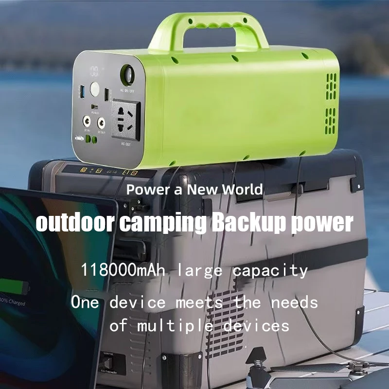 500W 80000mAh Portable Power Station Generator Battery Outdoor Camping Charger Emergency Power Supply Power Bank AC DC Output