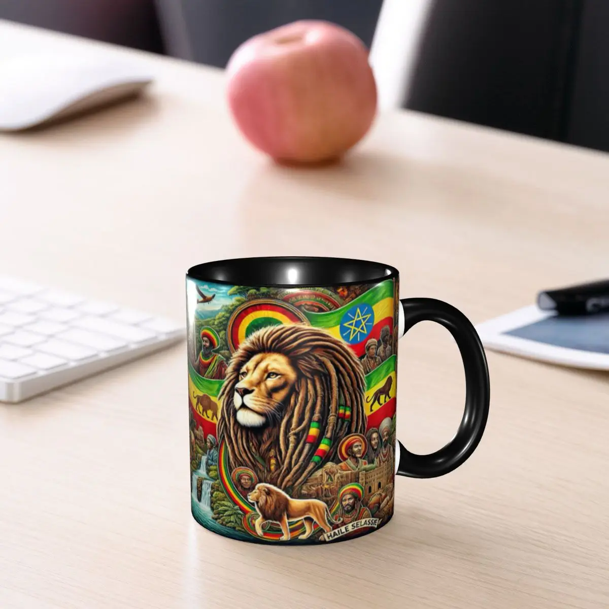 Rastafarian Amaiquina Reggae Rasta Lion Street Skullies Mug Ceramic Coffee Cups Tea Mugs Milk Cup Drinkware Gift for Woman Man