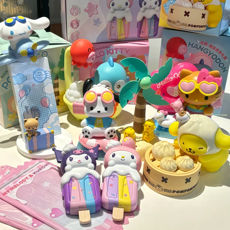 Новая коллекционная фигурка Hello-Kitty и My Melody в виде рации из серии Happy Holiday: милая аниме-фигурка, игрушка, украшение для рабочего стола, подарок-сюрприз