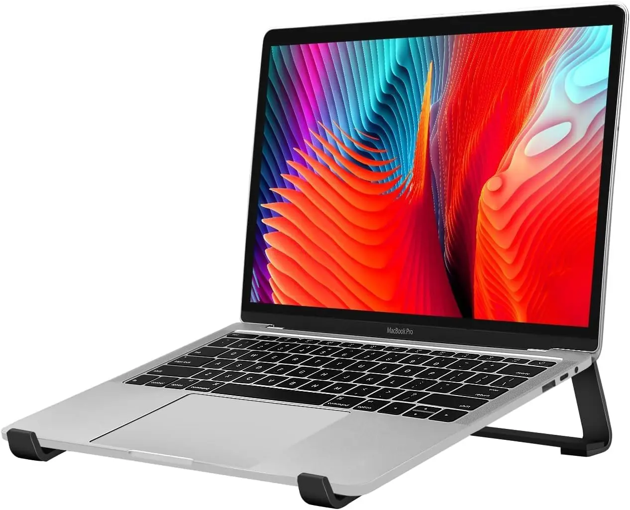 

Aluminum Laptop Stand with Cooling Ergonomic Design - Fits Most 13-17 Inch Laptops - Easy Assembly for Optimal Airflow