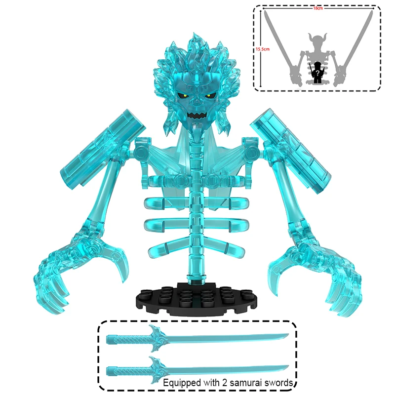 Anime-Actionfiguren-Bausteine-Set – Ninja Susanoo Bone Modellbausatz, 3D-Montagespielzeug für die Sammlung von Kindern und Erwachsenen, Halloween-Geschenk – Detail 9