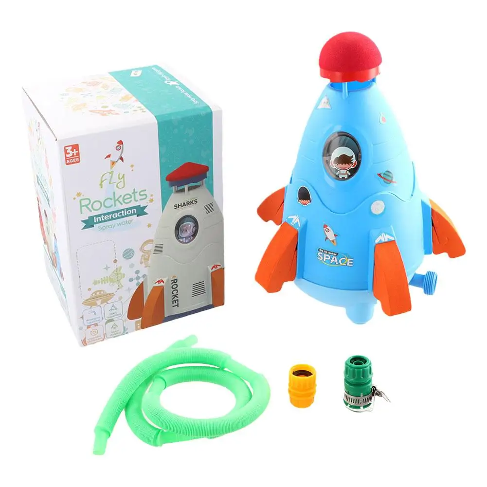 Rocket Launcher Toys Outdoor Rocket Water Pressure Lift Sprinkler Toy Fun Interaction In Garden Lawn Water Gift Toys For Ki I7b1