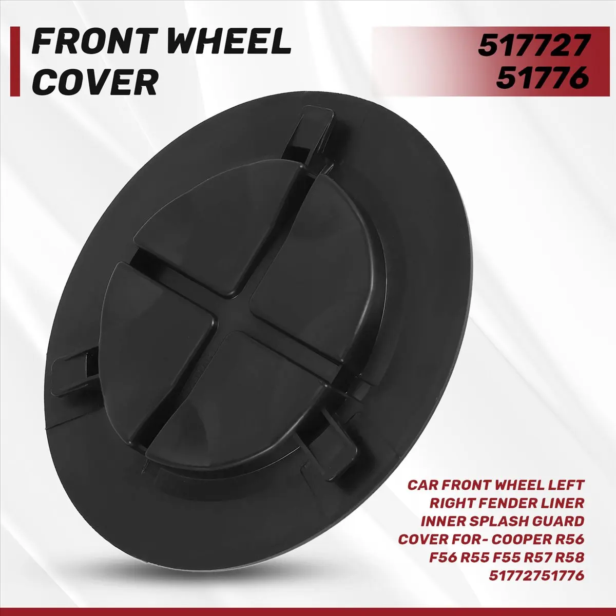 Super Sale Car Front Wheel Left Right Fender Liner Inner Splash Guard Cover For-BMW Mini Cooper R56 F56 R55 F55 R57 R58 51772751